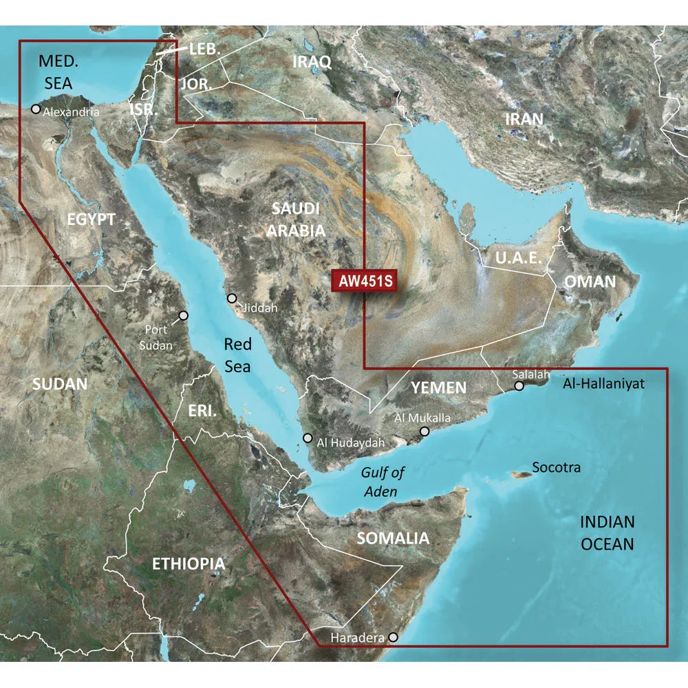 Garmin BlueChart g3 Vision HD - VAW451S - Red Sea - microSD/SD [010-C0759-00] Garmin