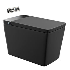 Swiss Madison Concorde One Piece Smart Toilet 1.28 GPF in Matte Black with Heated Bidet, Air Drying, Night Light, Foot Sensor