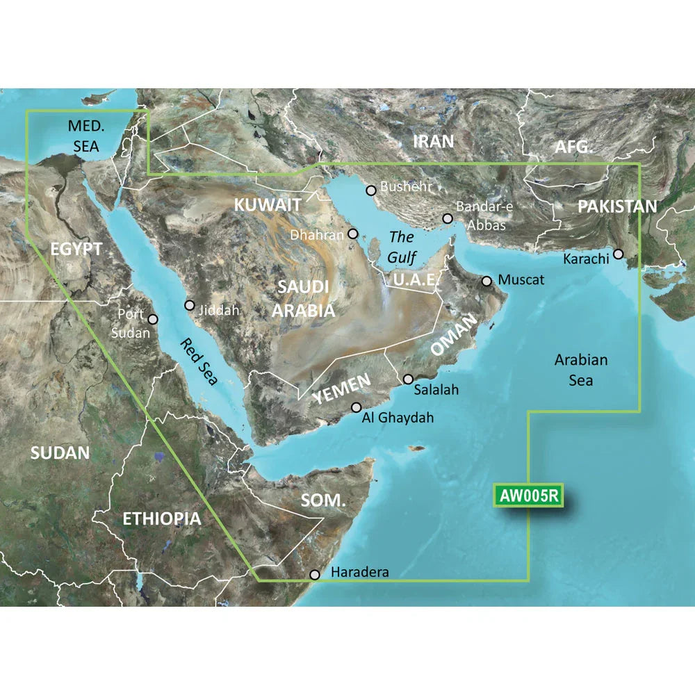 Garmin BlueChart g3 Vision HD - VAW005R - The Gulf  Red Sea - microSD/SD [010-C0924-00] Garmin