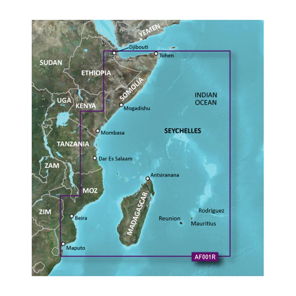 Garmin BlueChart g3 HD - HXAF001R - Eastern Africa - microSD/SD [010-C0747-20] Garmin