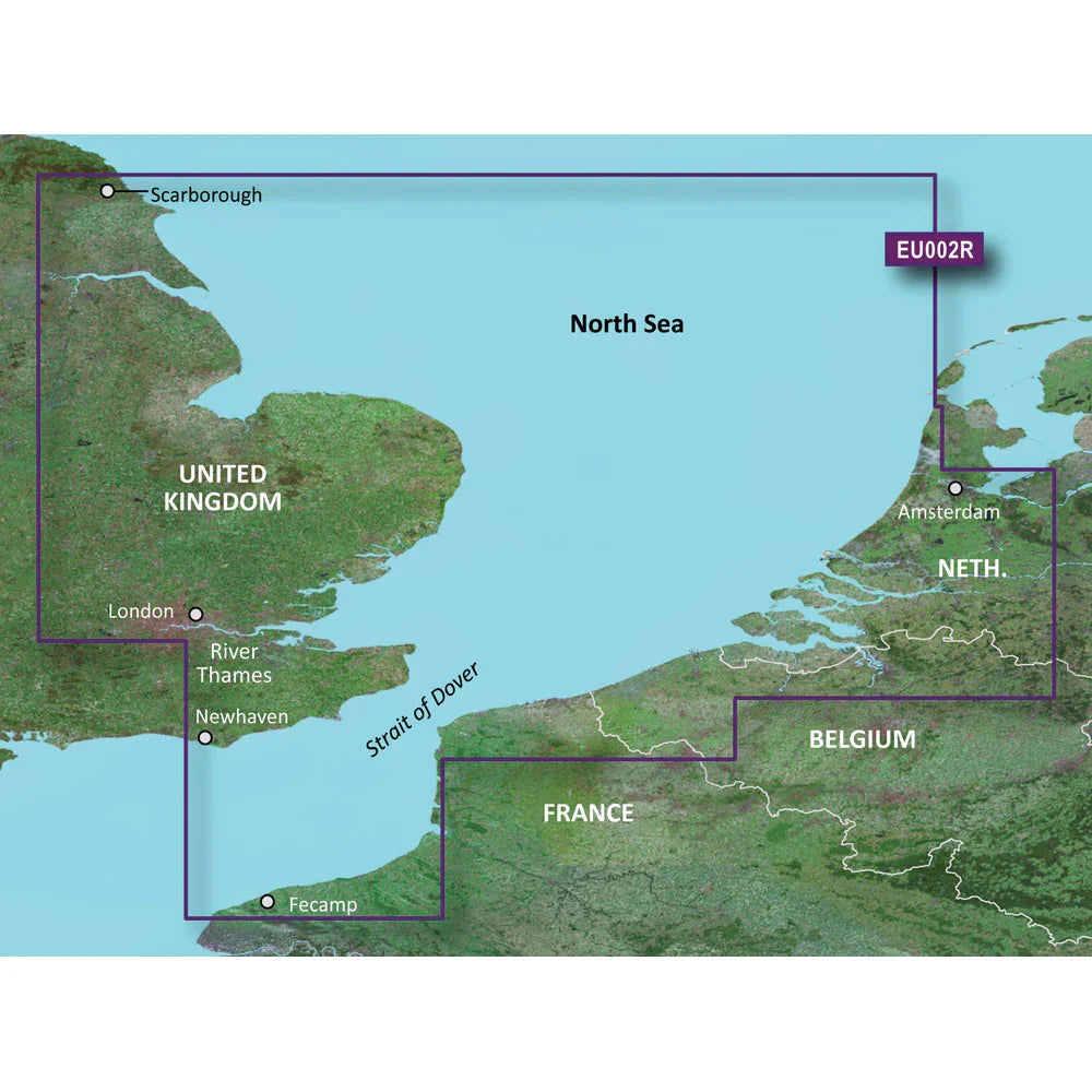Garmin BlueChart g3 HD - HXEU002R - Dover to Amsterdam  England Southeast - microSD/SD [010-C0761-20] Garmin