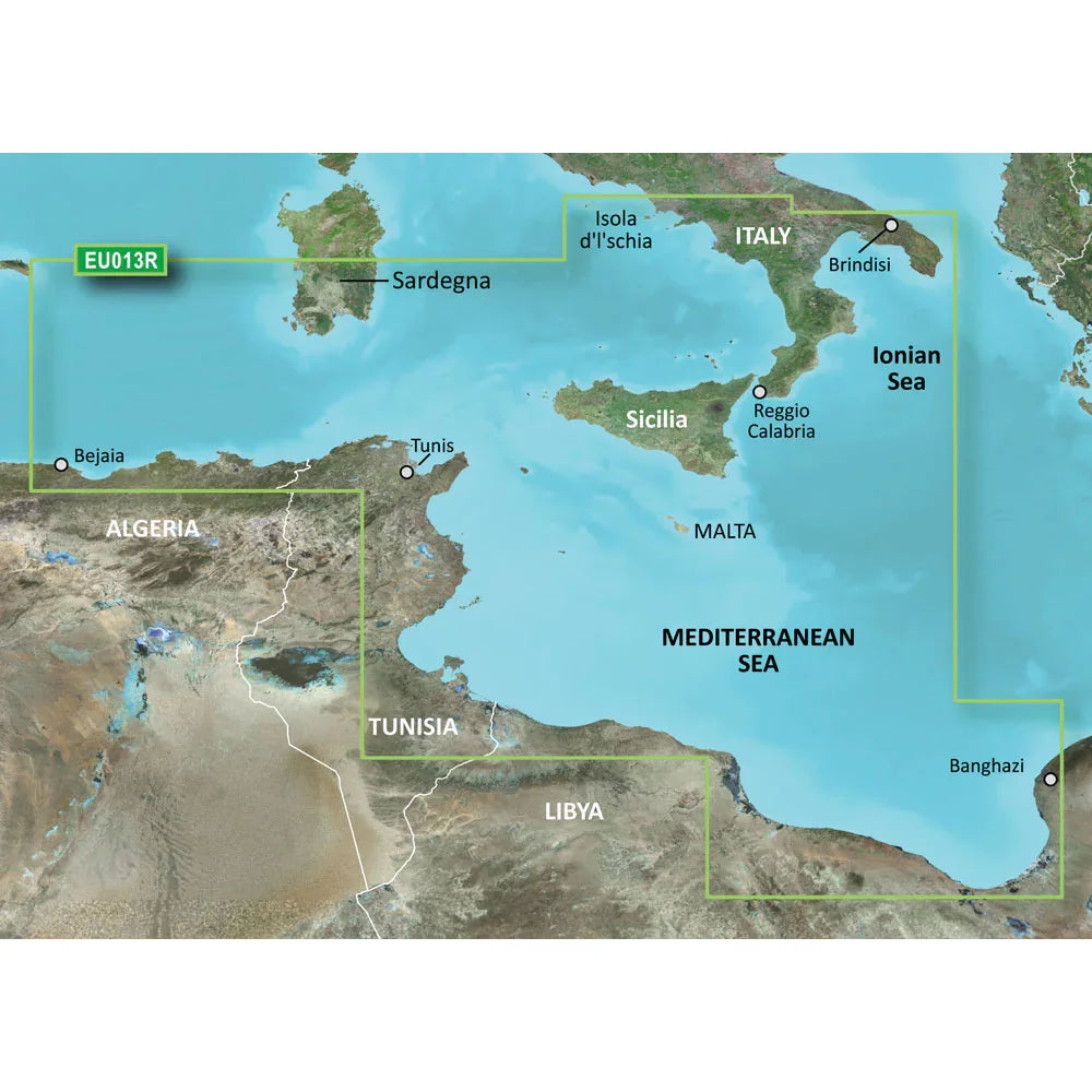 Garmin BlueChart g3 HD - HXEU013R - Italy Southwest  Tunisia - microSD/SD [010-C0771-20] Garmin