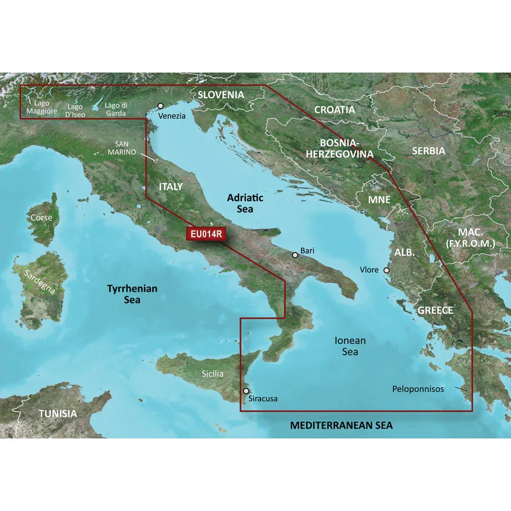 Garmin BlueChart g3 HD - HXEU014R - Italy Adriatic Sea - microSD/SD [010-C0772-20] - Green Vista Living