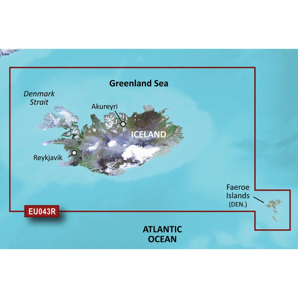 Garmin BlueChart g3 HD - HXEU043R - Iceland  Faeroe Islands - microSD/SD [010-C0780-20] Garmin