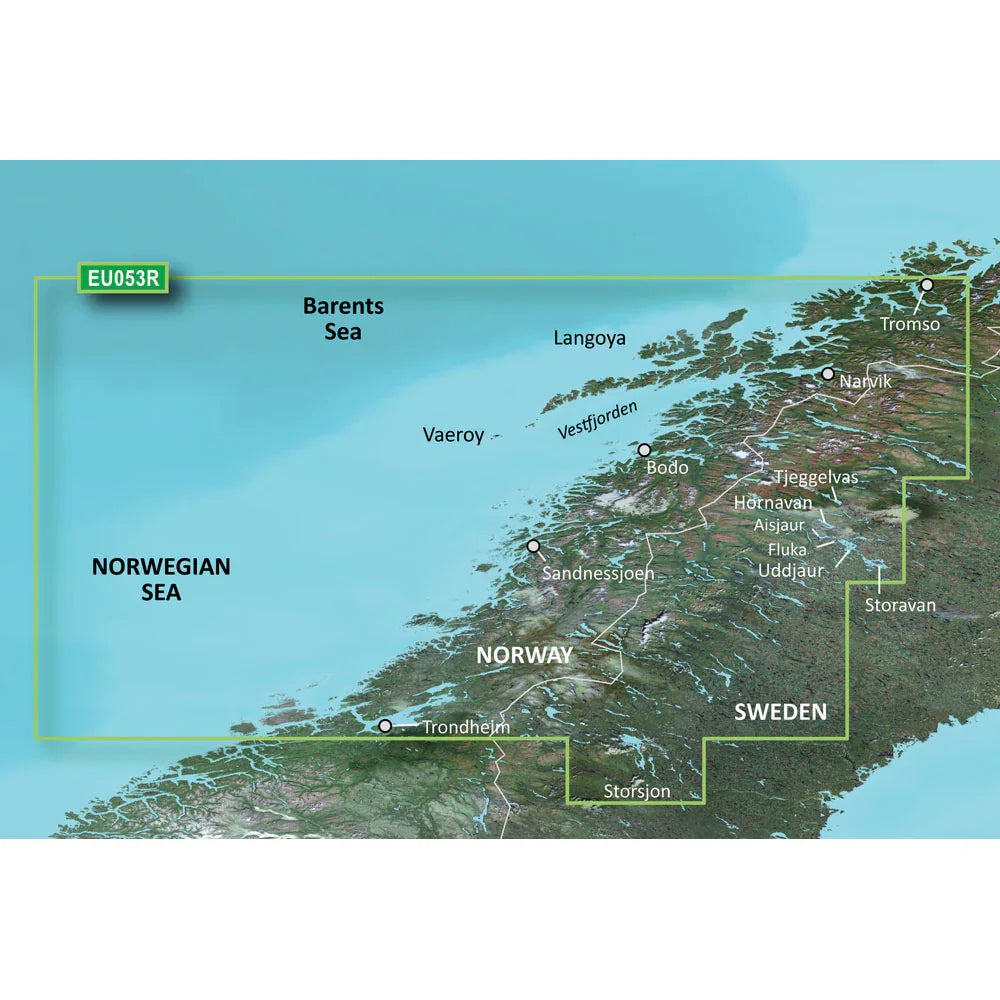 Garmin BlueChart g3 HD - HXEU053R - Trondheim - Tromso - microSD/SD [010-C0789-20] Garmin