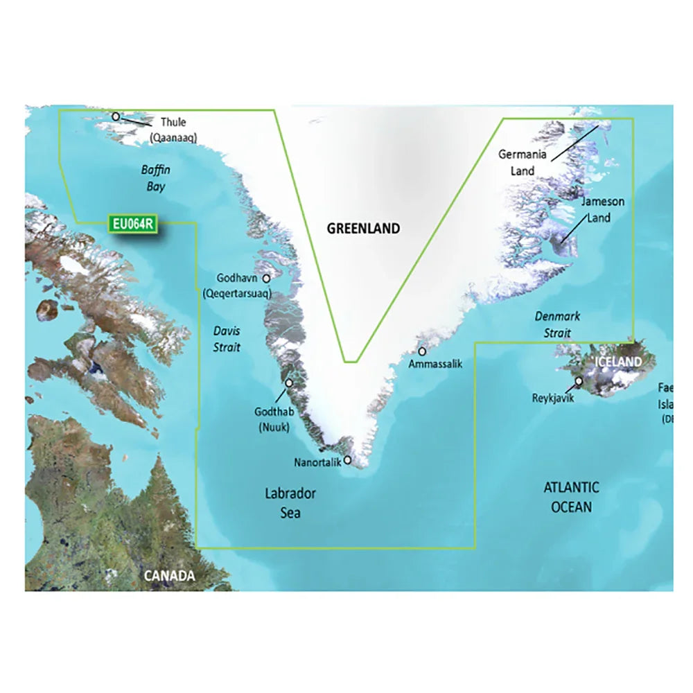 Garmin BlueChart g3 Vision HD - VEU064R - Greenland - microSD/SD [010-C1001-00] - Green Vista Living