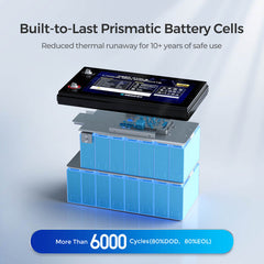 48V 50Ah Smart Lithium Iron Phosphate Battery w/Self-heating - Green Vista Living