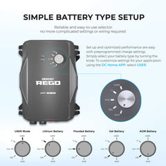 Renogy REGO 12V 60A MPPT Solar Charge Controller + 10Ft Power Cable - Green Vista Living