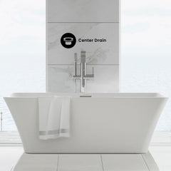 Swiss Madison St. Tropez 60" Freestanding Bathtub