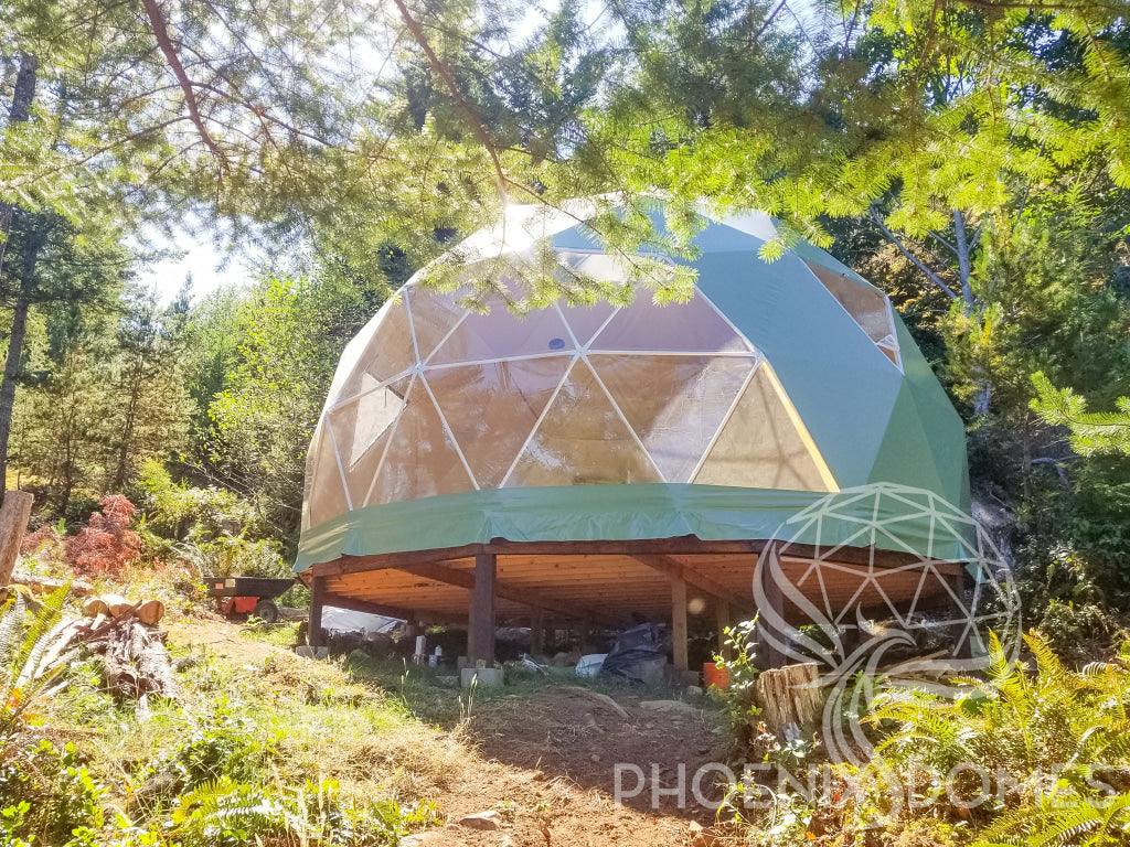 4 Season Glamping Package - 20/6M Medium Frame / Sage Green Dome