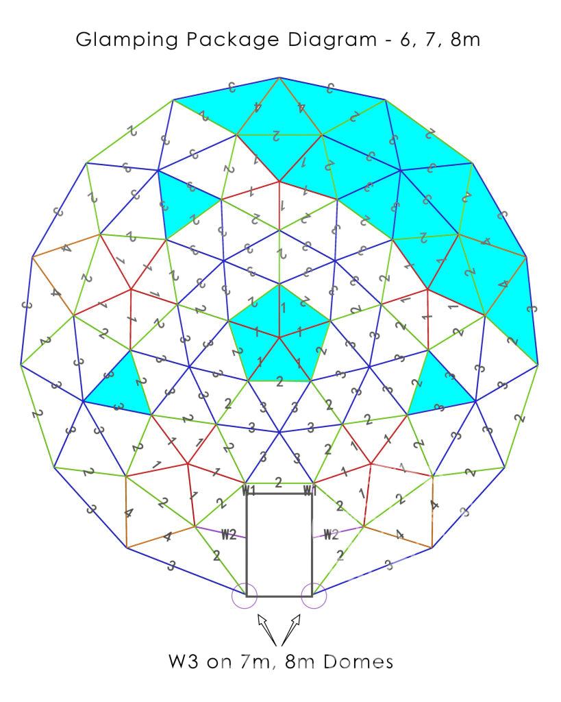 4 Season Glamping Package - 26/8M Dome