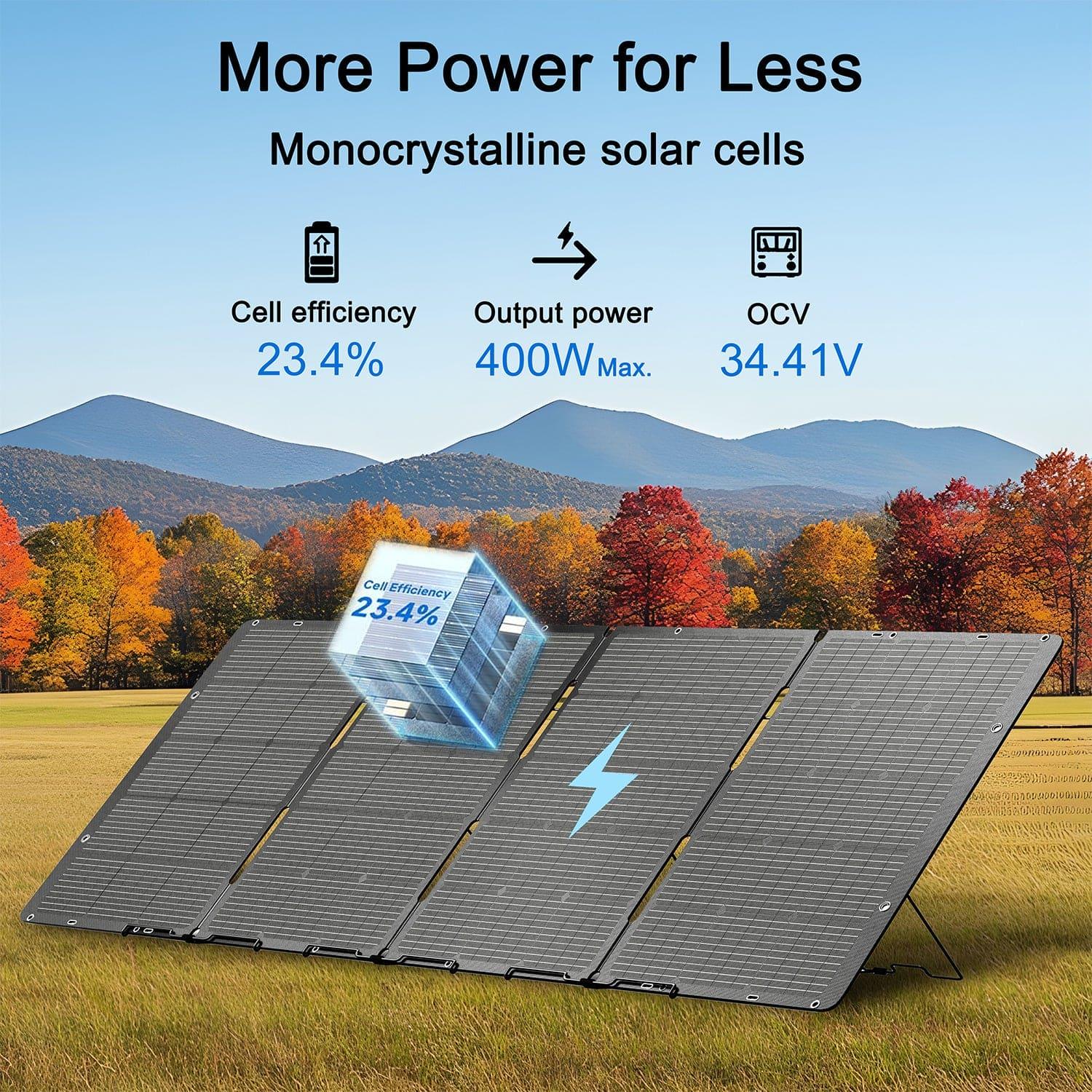 Nature's Generator 400W Folding Solar Panel - Green Vista Living