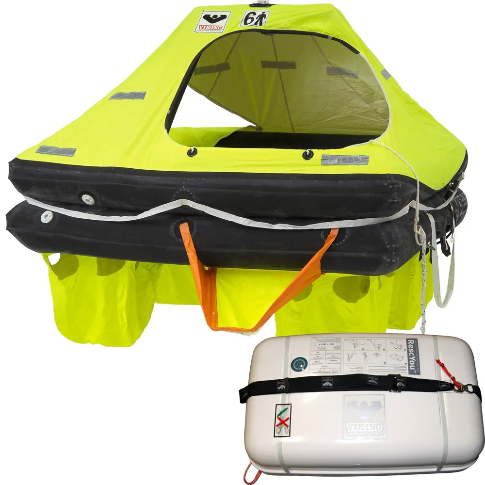 VIKING RescYou Coastal Liferaft 6 Person Container [L006UCL085ABC] - Green Vista Living