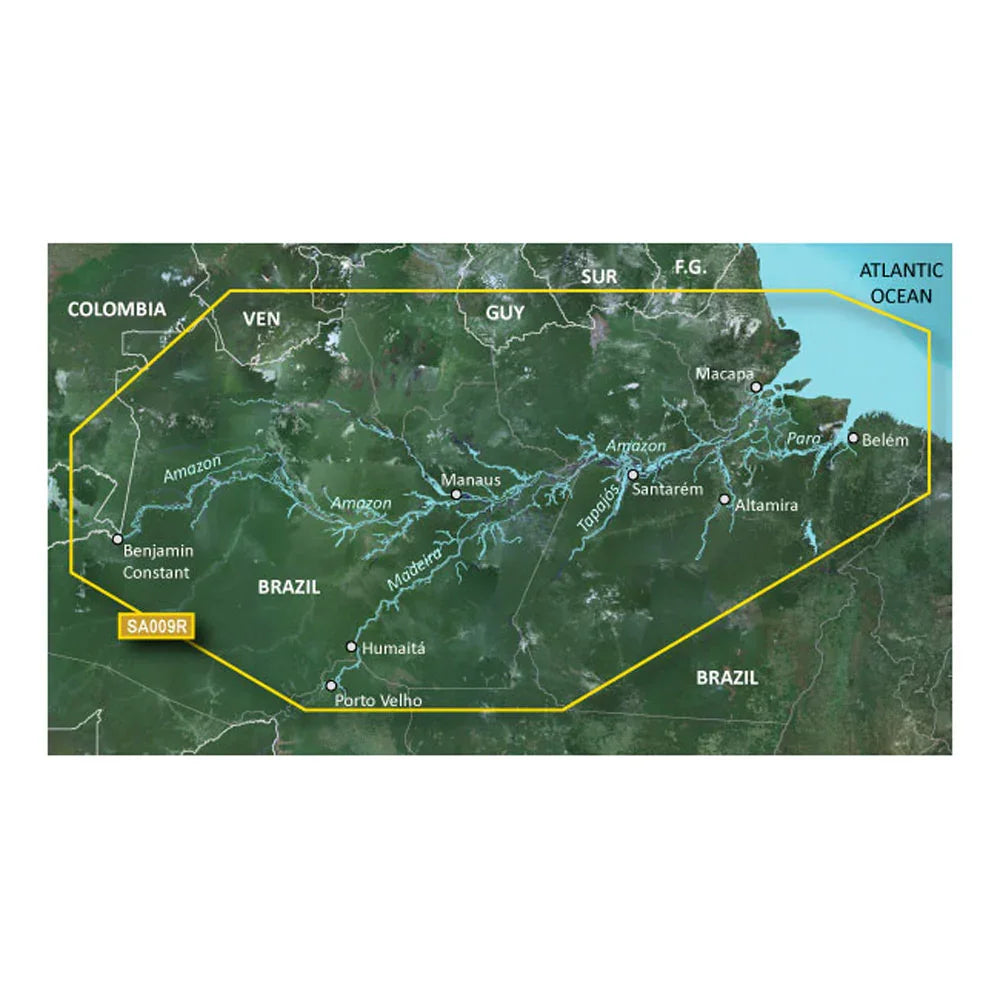 Garmin BlueChart g3 HD - HXSA009R - Amazon River - microSD/SD [010-C1066-20] - Green Vista Living