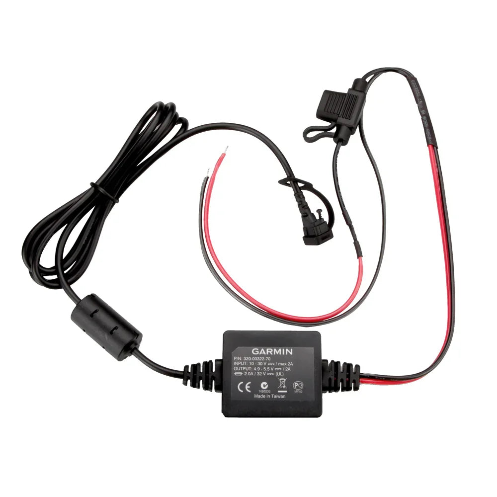 Garmin Motorcycle Power Cord f/zmo 350LM [010-11843-01] Garmin