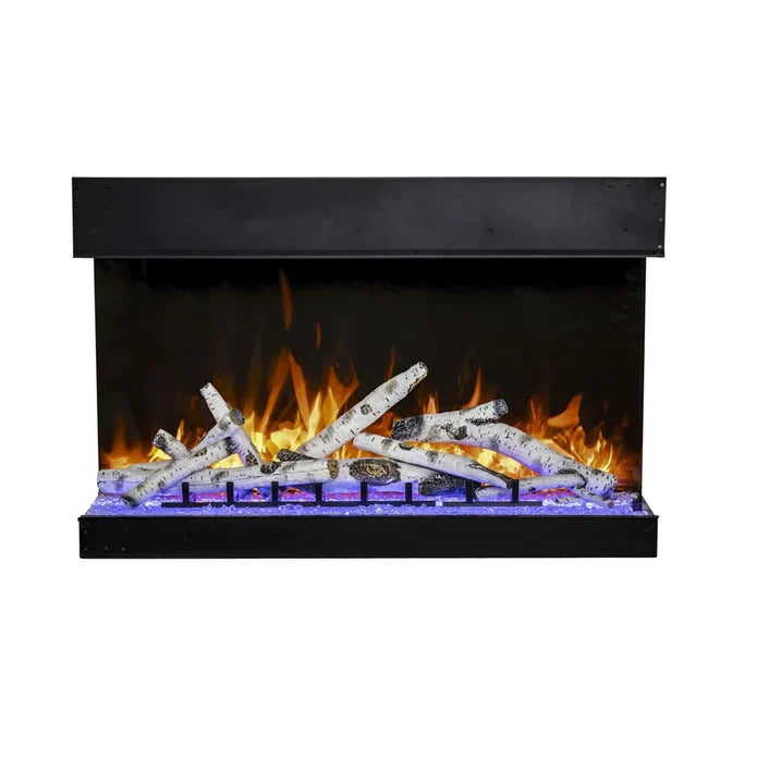 Amantii 45 Inch Tru View Bespoke Built-In Indoor / Outdoor 3 Sided Electric Fireplace