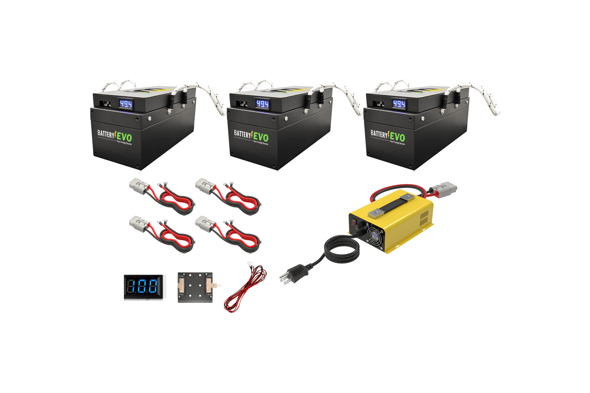 BatteryEVO 48V BADGER 3x Battery Kit (141Ah - 6.3 kWh) - Green Vista Living
