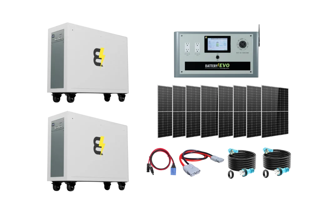 BatteryEvo 48V RHINO 4 2x with INVERTER and Solar Accessories Kit