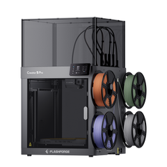 Flashforge Creator 5 Pro 4-Toolheads Enclosed Multi-Color 3D Printer | 500% Faster, Zero Purge Waste