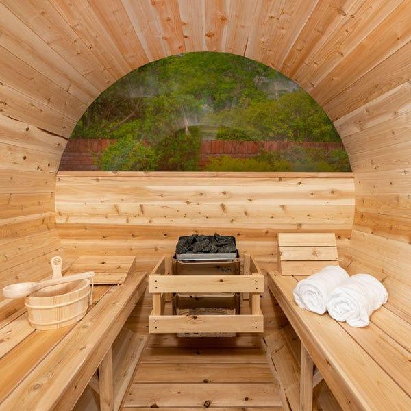 Dundalk Leisurecraft Canadian Timber Serenity MP Barrel Sauna | 4 Persons - Green Vista Living
