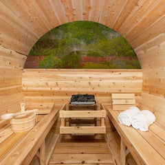 Dundalk Leisurecraft Canadian Timber Serenity MP Barrel Sauna | 4 Persons - Green Vista Living