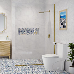 Swiss Madison St. Tropez One Piece Elongated Toilet Dual Vortex Flush 1.1/1.6 gpf with 10" Rough In (6 - Pack)