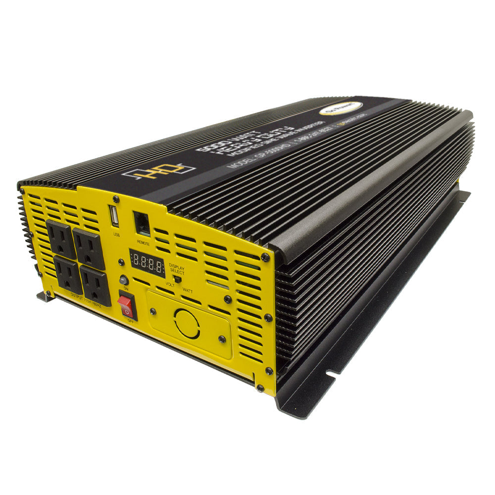 Go Power! 5000 Watt Heavy-Duty Modified Sine Wave Inverter 12V