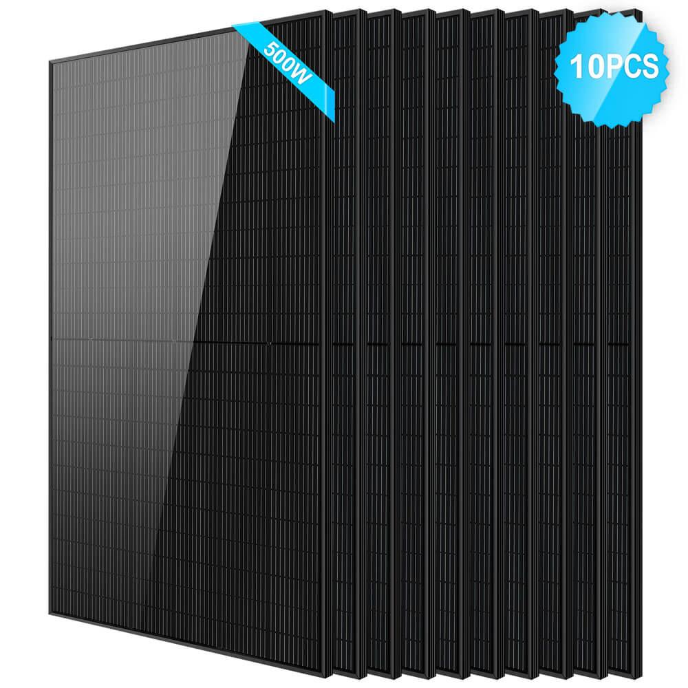 500W Mono Black PERC Solar Panel - Green Vista Living