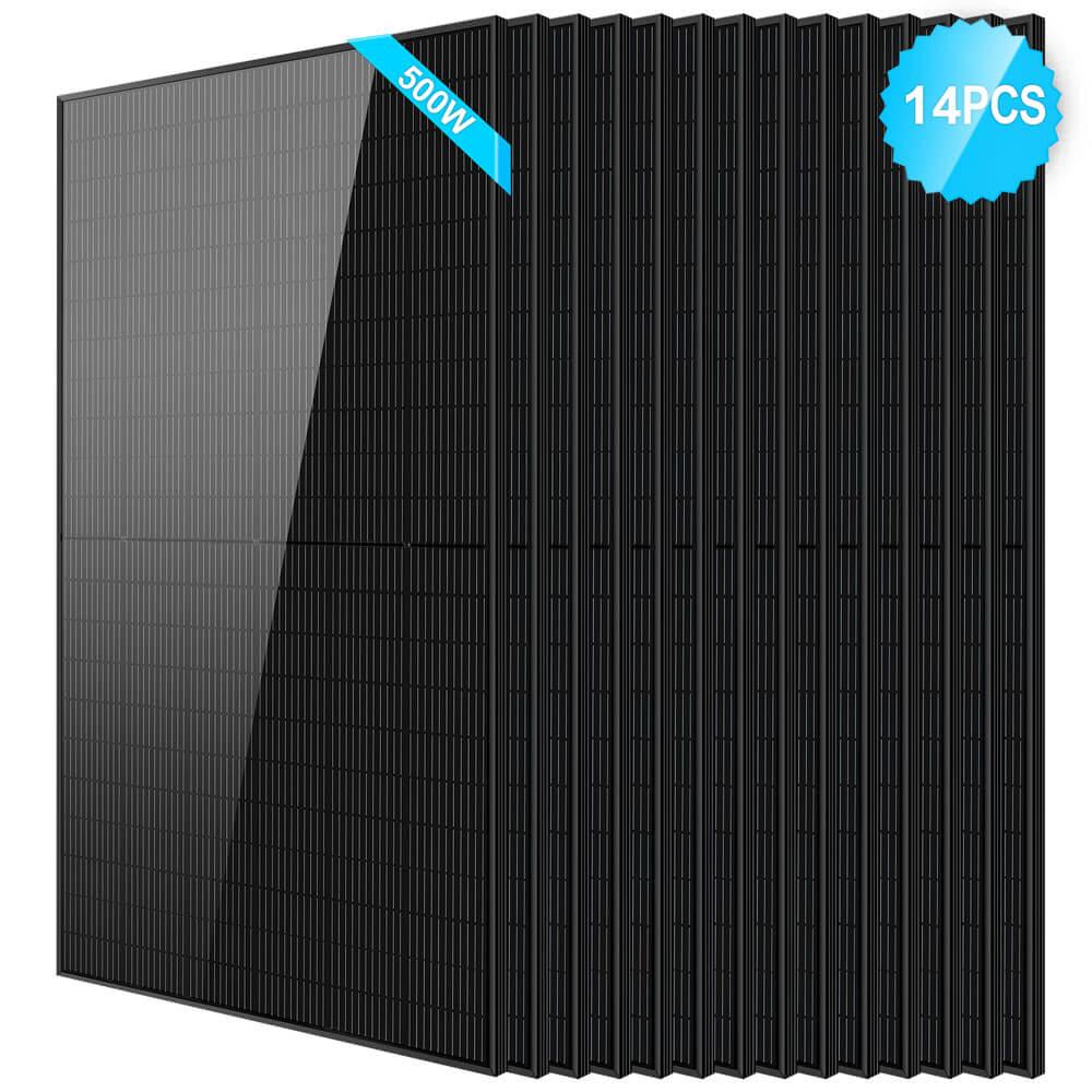 500W Mono Black PERC Solar Panel - Green Vista Living