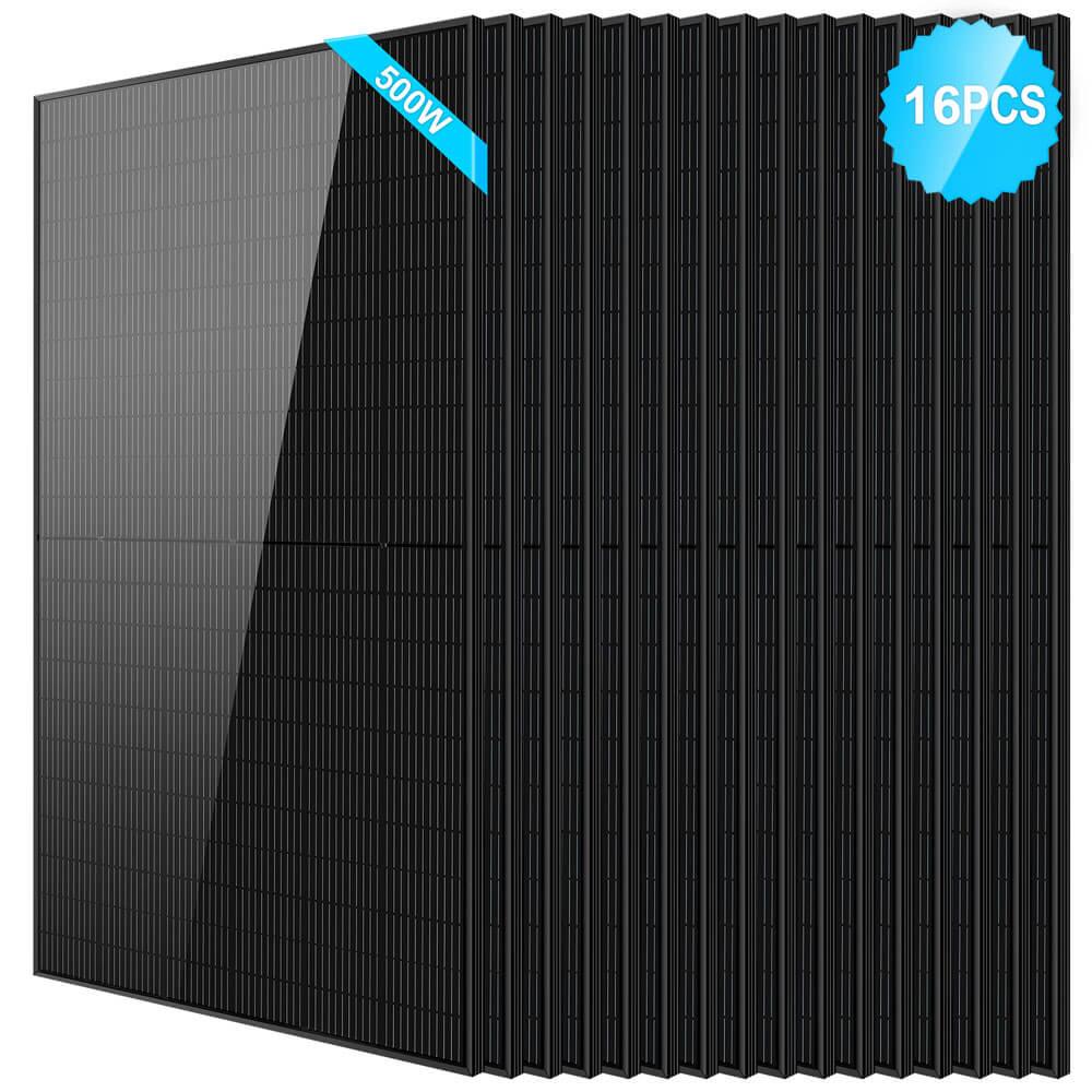 500W Mono Black PERC Solar Panel - Green Vista Living