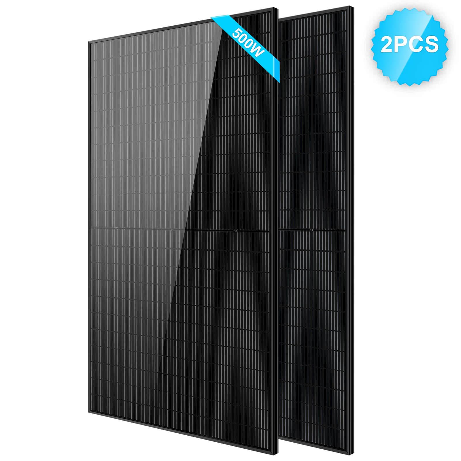 500W Mono Black PERC Solar Panel - Green Vista Living