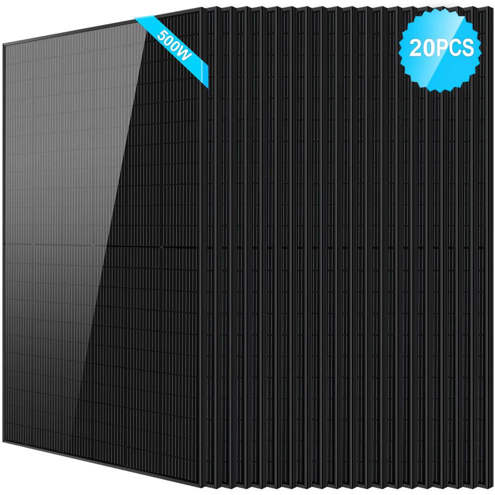 500W Mono Black PERC Solar Panel - Green Vista Living