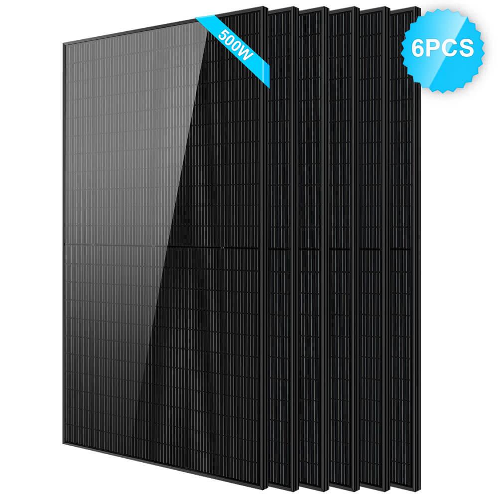 500W Mono Black PERC Solar Panel - Green Vista Living