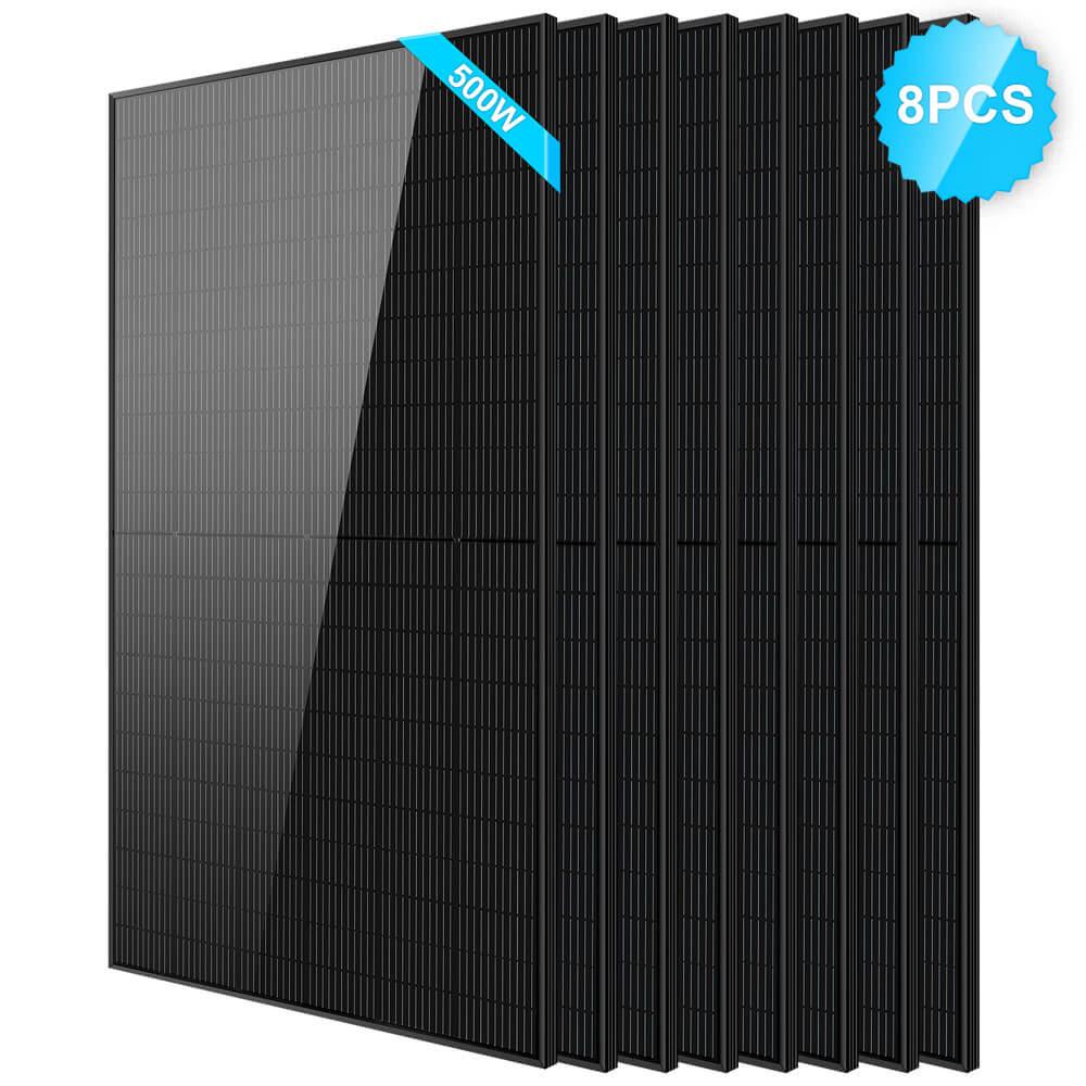 500W Mono Black PERC Solar Panel - Green Vista Living