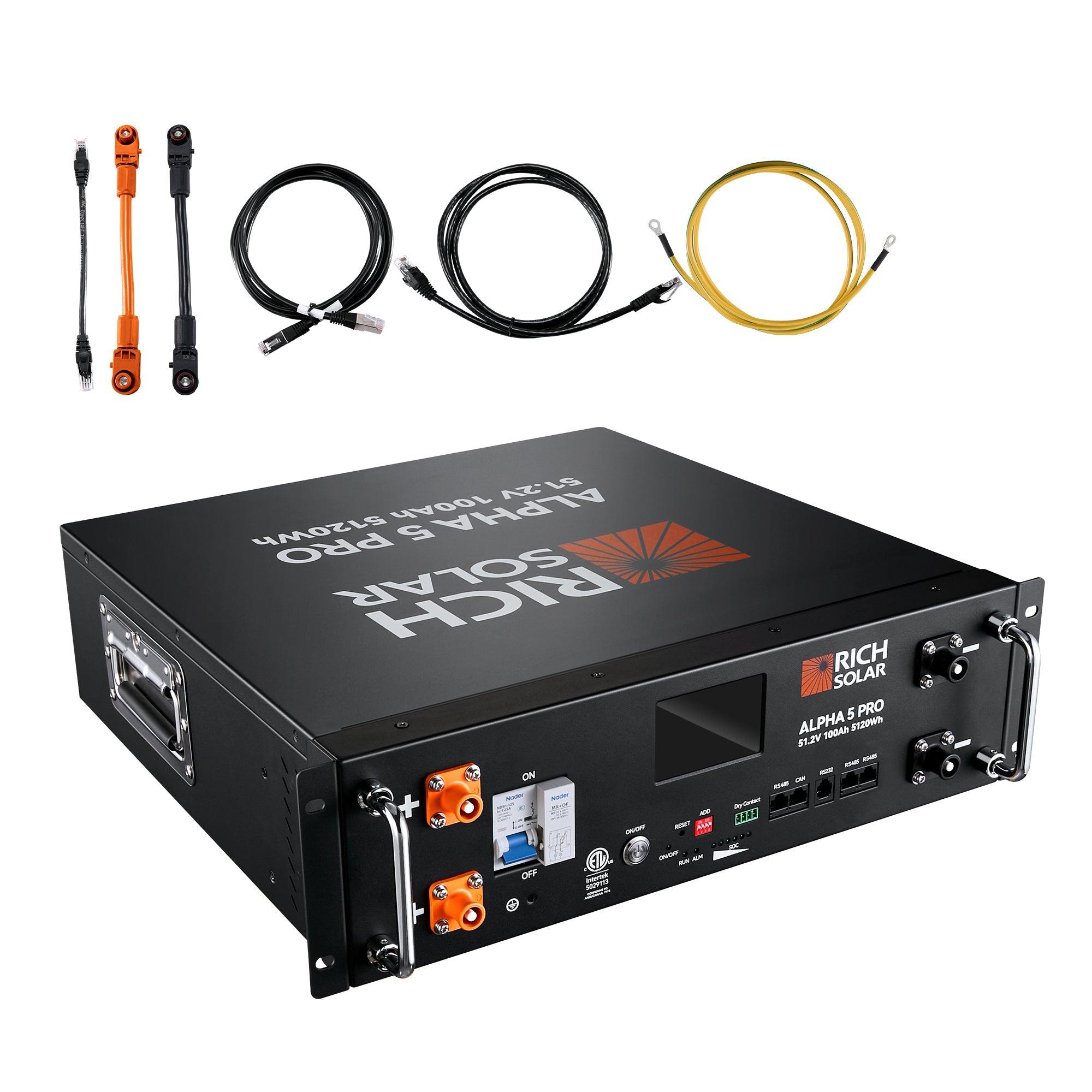 Rich Solar - Complete Off-Grid Solar Kit RS-H6548 | 8000W PV Input 48V 120VAC Output + 6560(16x410) Watt Solar PV [KIT-SR0001] - Green Vista Living