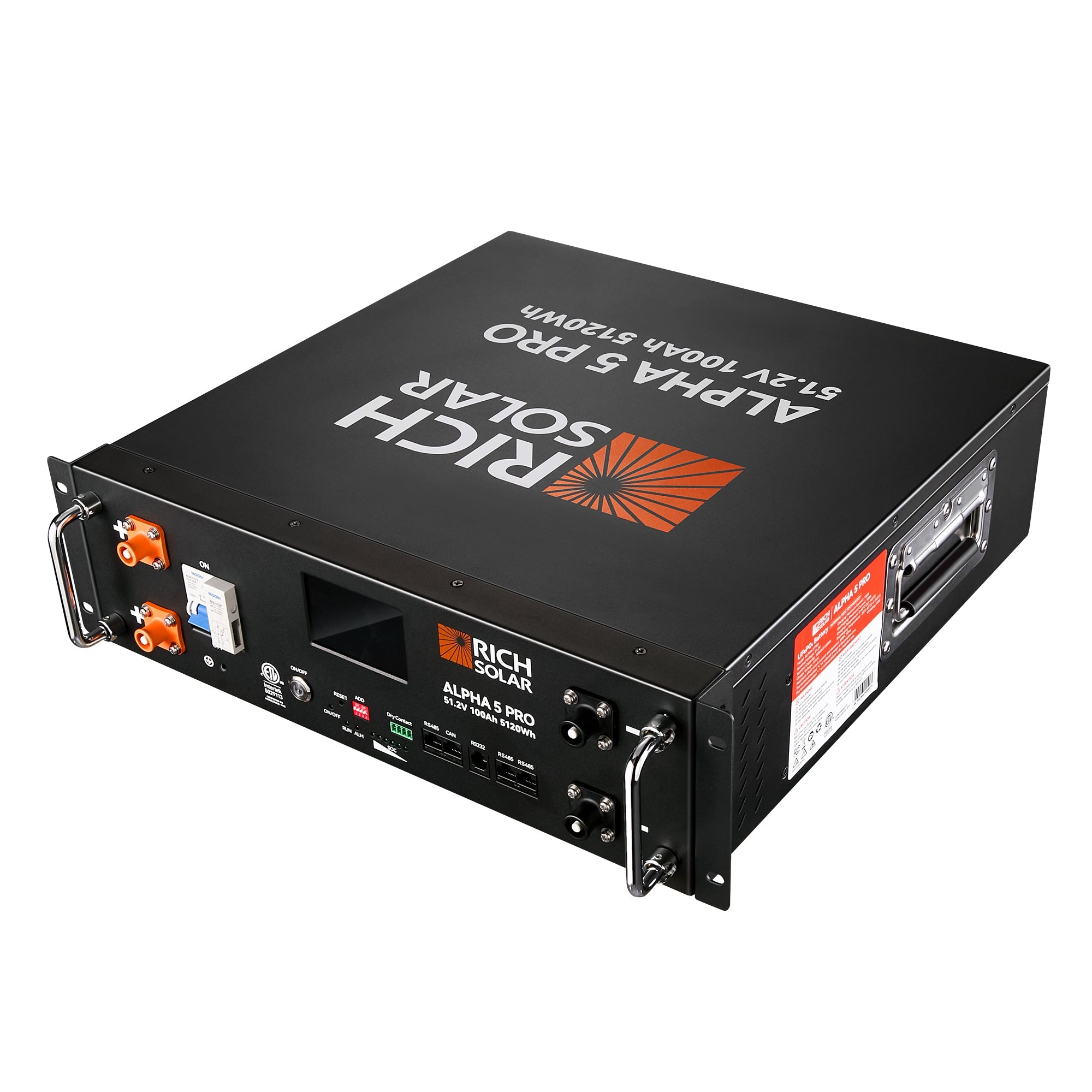 ALPHA 5 PRO 51.2V 100Ah LiFePO4 Battery Premium 48V Server Rack Lithium Battery for Residential, Commercial, RVs, Off-Grid - Green Vista Living