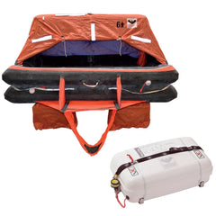 VIKING Coastal Life Raft 4 Person Low Profile Container [L004CL0015ACI] VIKING