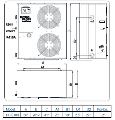 Current Culture H2O 5 HP Hydroponic Water Chiller for RDWC & Hydroponic Systems
