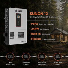 RUiXU Single/Split-Phase Off-Grid Inverter | SUNON12 | 12kW UL1741