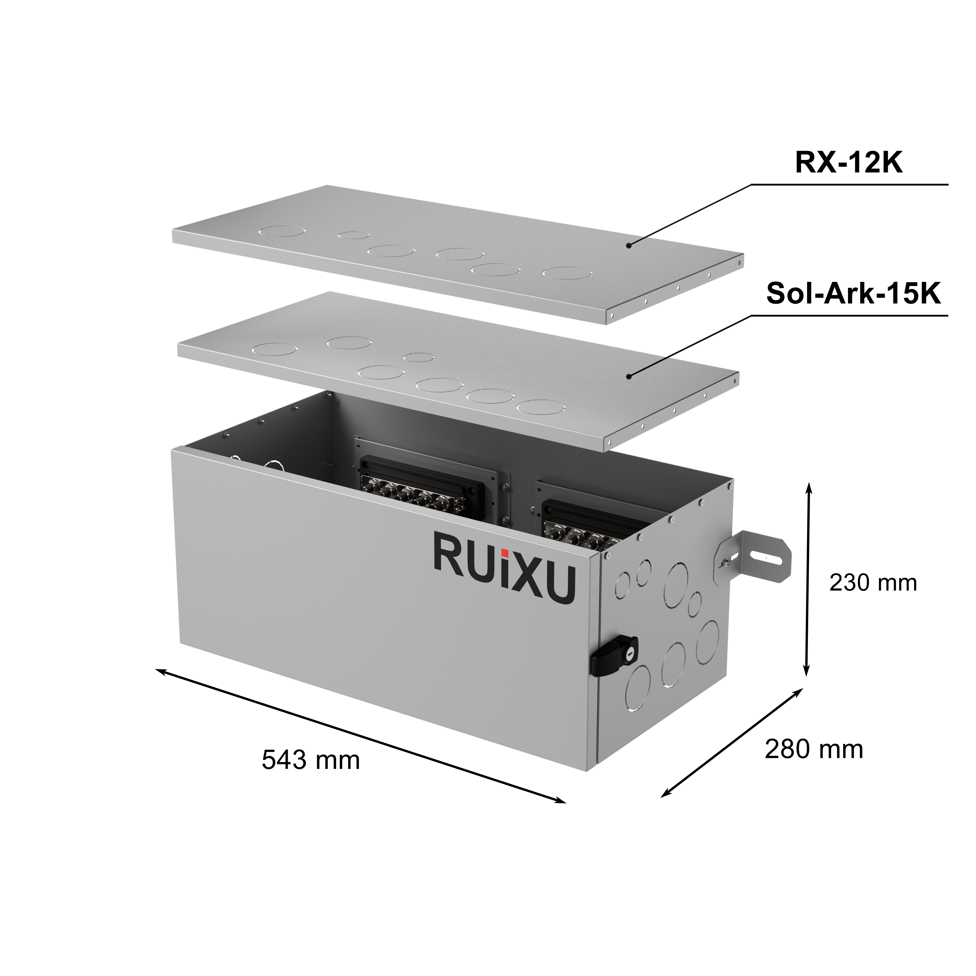 RUiXU Conduit Box for RUiXU Lithi2-16 with RX-12K or Solark 15K RUiXU