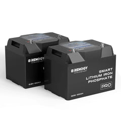 Renogy Pro - 12V  100Ah Smart Lithium Iron Phosphate Battery w/Bluetooth & Self-heating Function