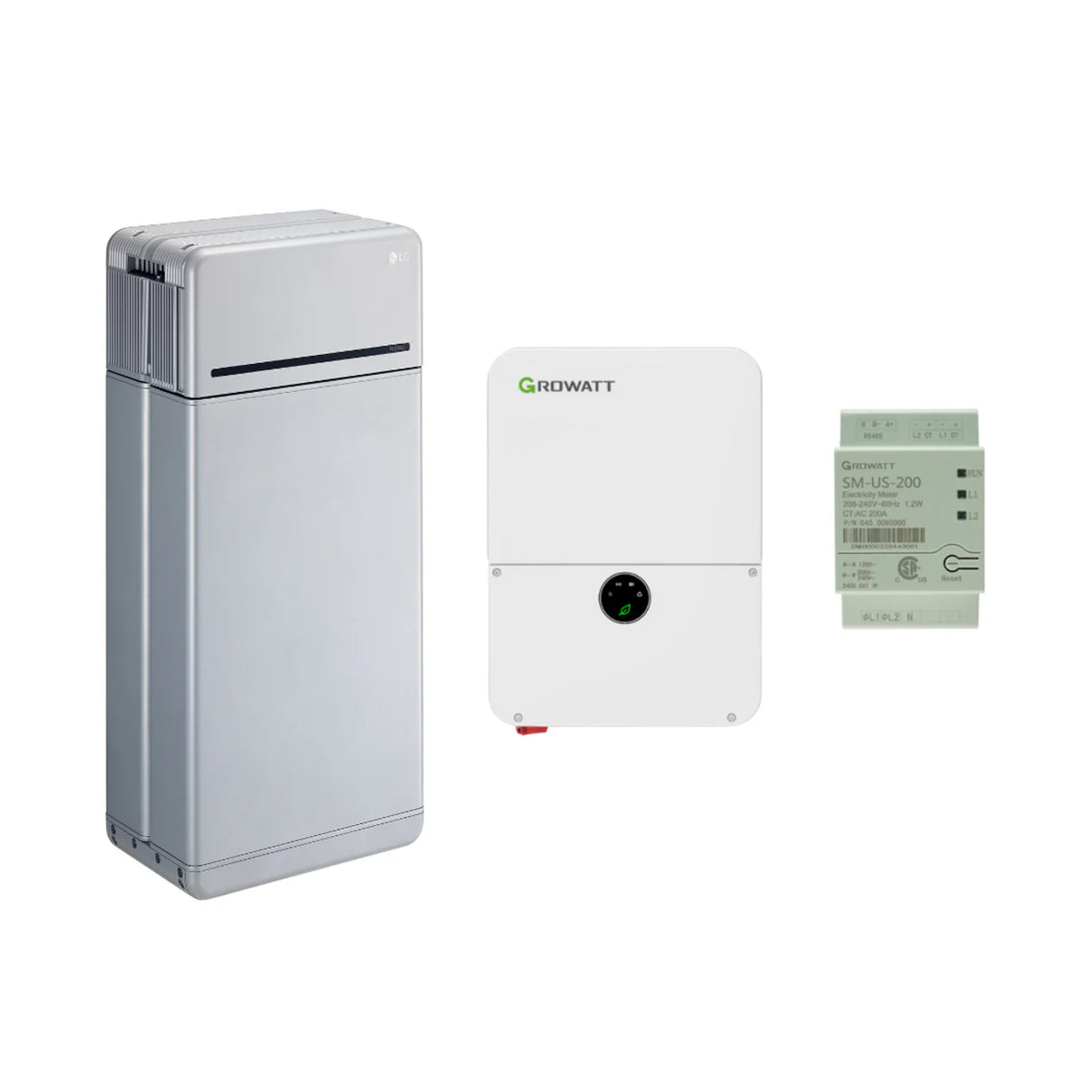 LG 16H Prime 16kWh High Voltage Battery Bundle with Growatt 7.6kW or 11.4kW Grid-Tie Inverter
