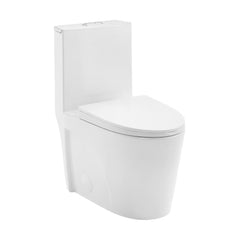 Swiss Madison St. Tropez One Piece Elongated Toilet Dual Vortex Flush 1.1/1.6 gpf with 10" Rough In (6 - Pack)