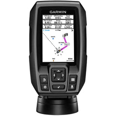 Garmin STRIKER 4 Fishfinder Worldwide Version w/77/200kHz - 4-Pin Transducer w/Transom & Trolling Motor Mounts [010-01550-01] - Green Vista Living