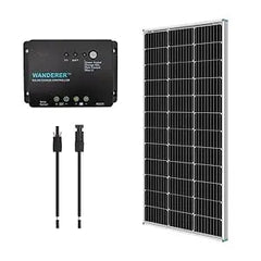 100 Watt 12 Volt Solar Bundle Kit 30A Controller