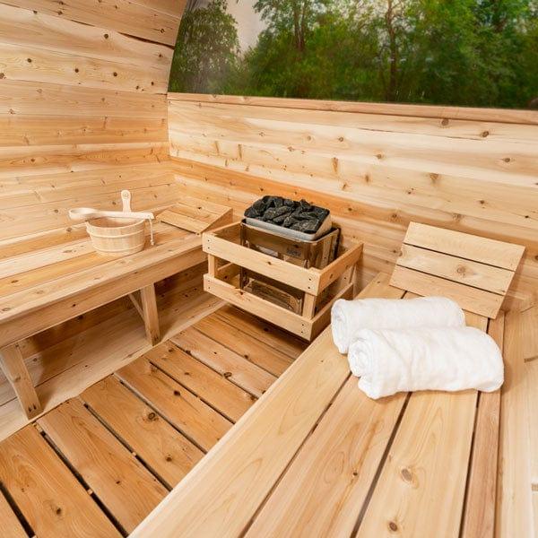 Dundalk Leisurecraft Canadian Timber Serenity MP Barrel Sauna | 4 Persons - Green Vista Living