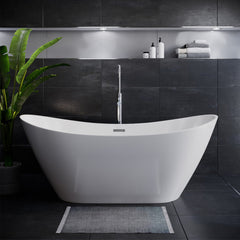 Swiss Madison Ivy 60" Double Slipper Freestanding Bathtub