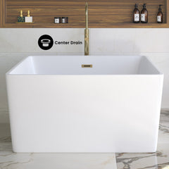 Swiss Madison Voltaire 47" Square Freestanding Bathtub
