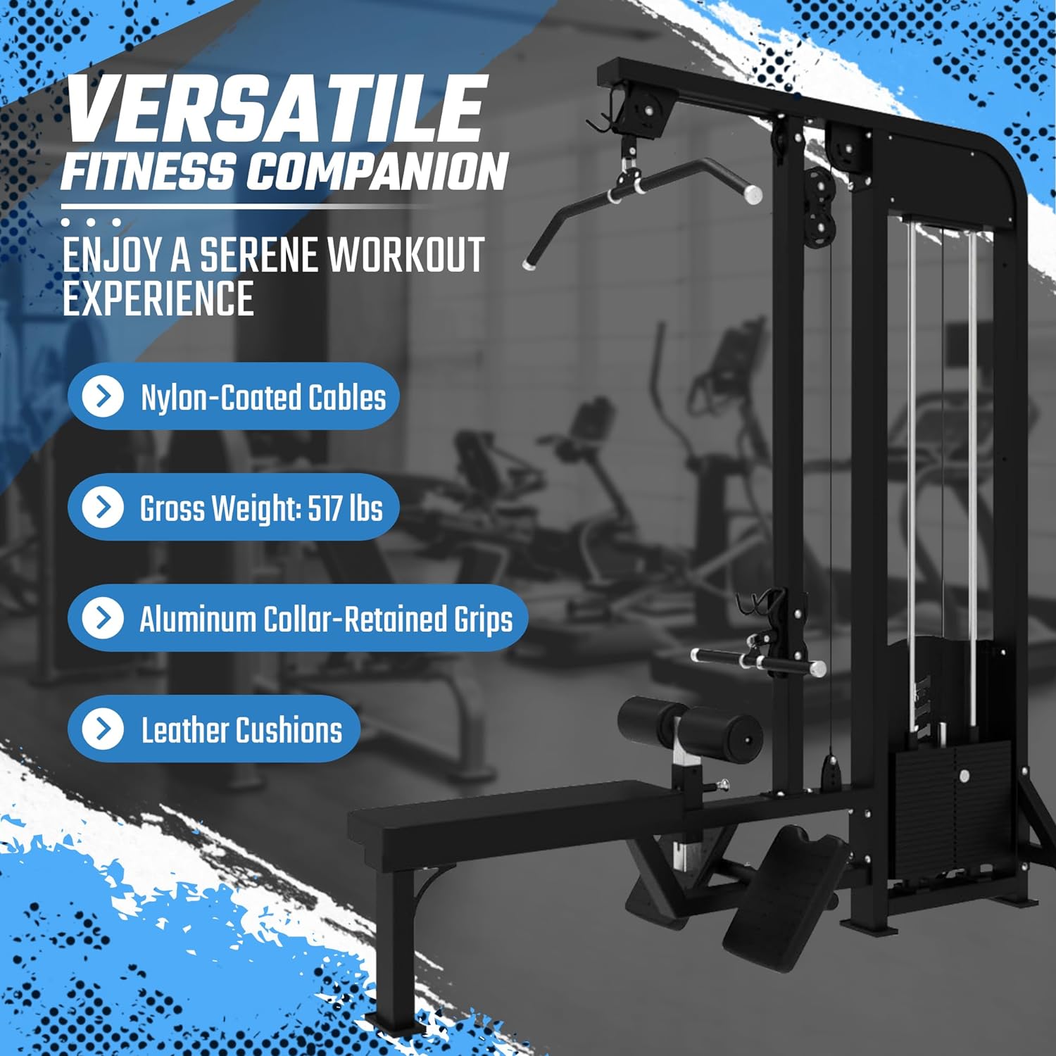 Selectorized Lat Pulldown & Low Row Combo w/ 250lb weight stack (New) Sports & Fitness Exchange