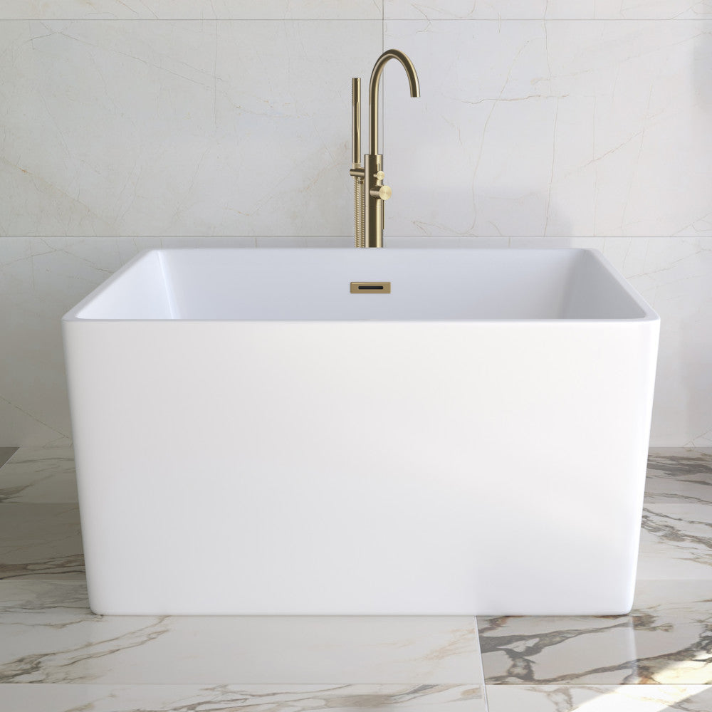 Swiss Madison Voltaire 47" Square Freestanding Bathtub